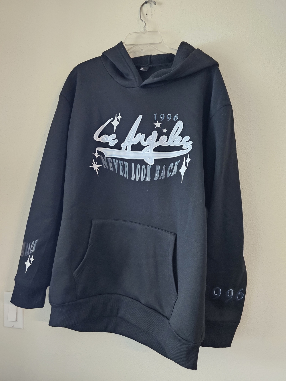 Men's Black 'Los Angeles' Graphic Pullover Hoodie